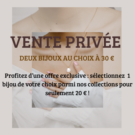 Vente en live, deux bijoux à 30 €