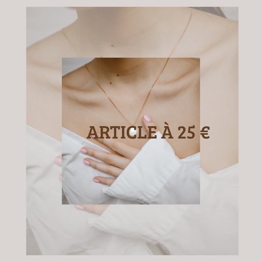 Vente en live, Un Article  à 25 €